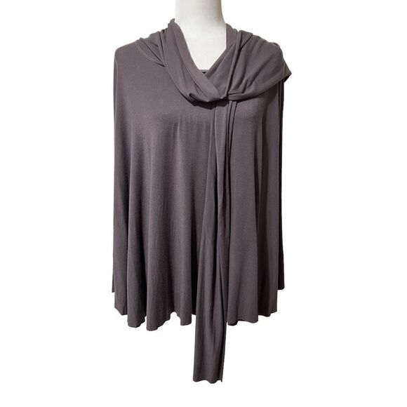 RACHEL PALLY soft purple small modal cape with neck scarf or tie - Picture 2 of 7